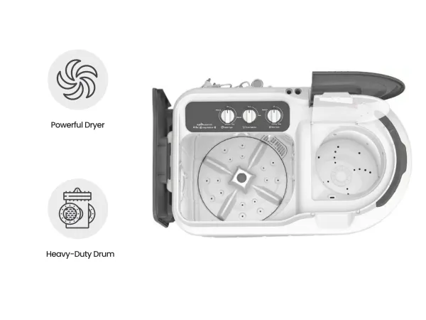 Fridge and Semi Automatic Washing Machine Combo